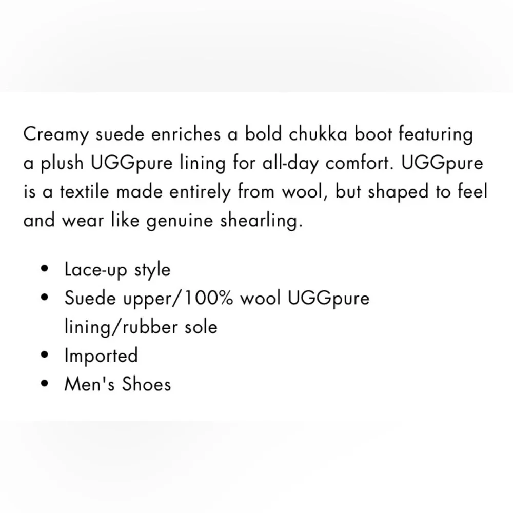 UGG‎ Maksim black boots men’s size 10
